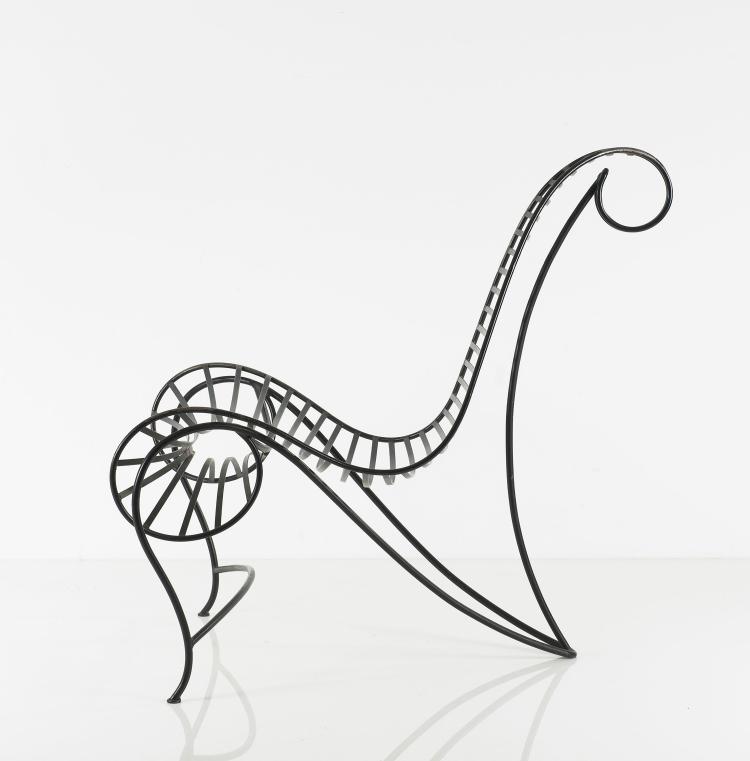 Bild 8 zu Objekt, 'Spine' chair, 1988, Andr&eacute; Dubreuil, A. D. Decorative Arts, London, 124A 82