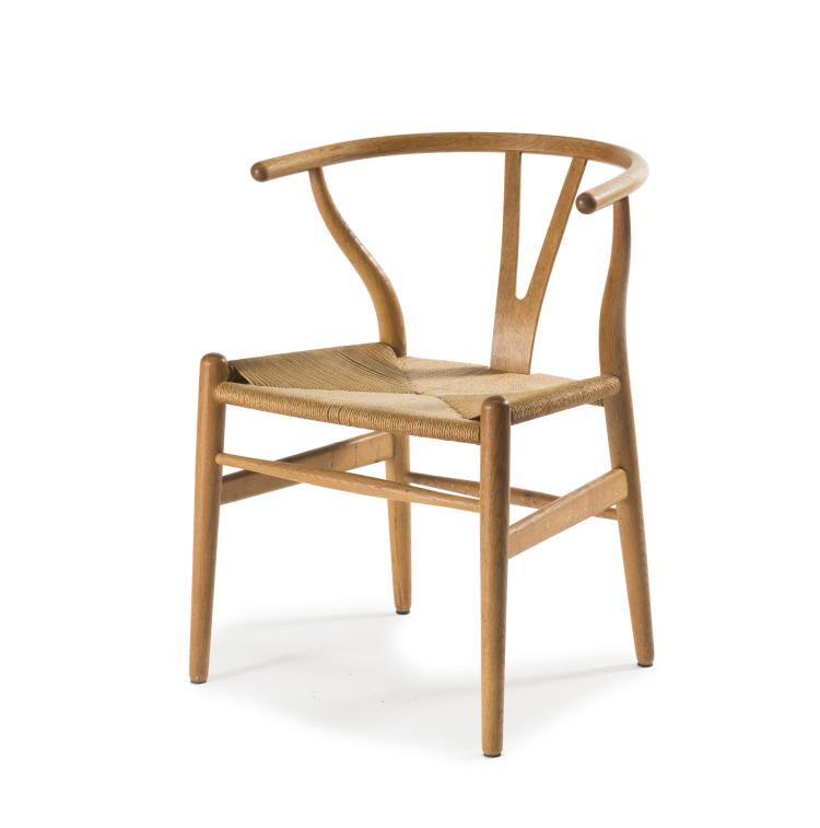 Hauptbild zu Objekt, Armlehnstuhl 'Y-chair CH-24', 1950, Hansen, Carl & Son, Odense, 122C 55