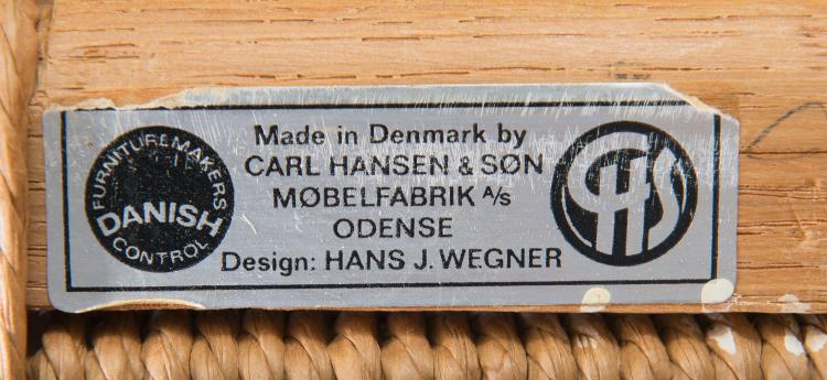 Bild 7 zu Objekt, Armlehnstuhl 'Y-chair CH-24', 1950, Hansen, Carl & Son, Odense, 122C 55