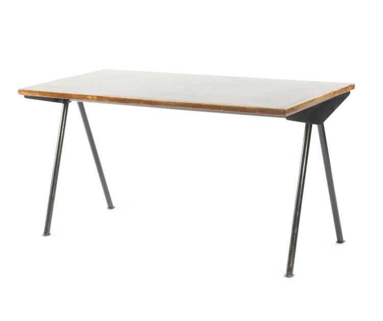 Hauptbild zu Objekt, Kantinentisch 'Compas',  um 1953, Jean Prouv&eacute;, Prouv&eacute;, Jean, Ateliers, Nancy, 122C 49