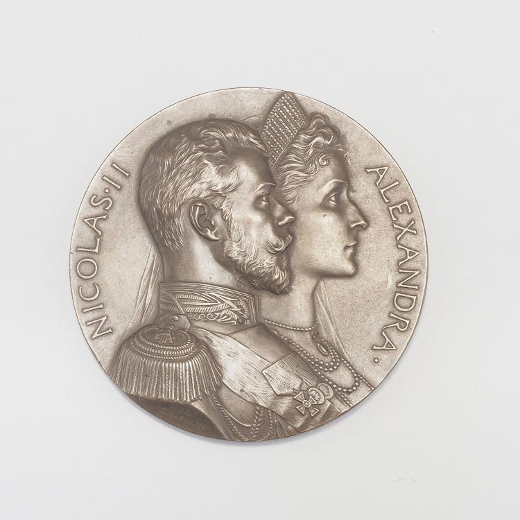 Hauptbild zu Objekt, 'Nicolas II, Alexandra', 1896, Jules Cl&eacute;ment Chaplain, Chaplain, Jules Cl&eacute;ment, 123 607