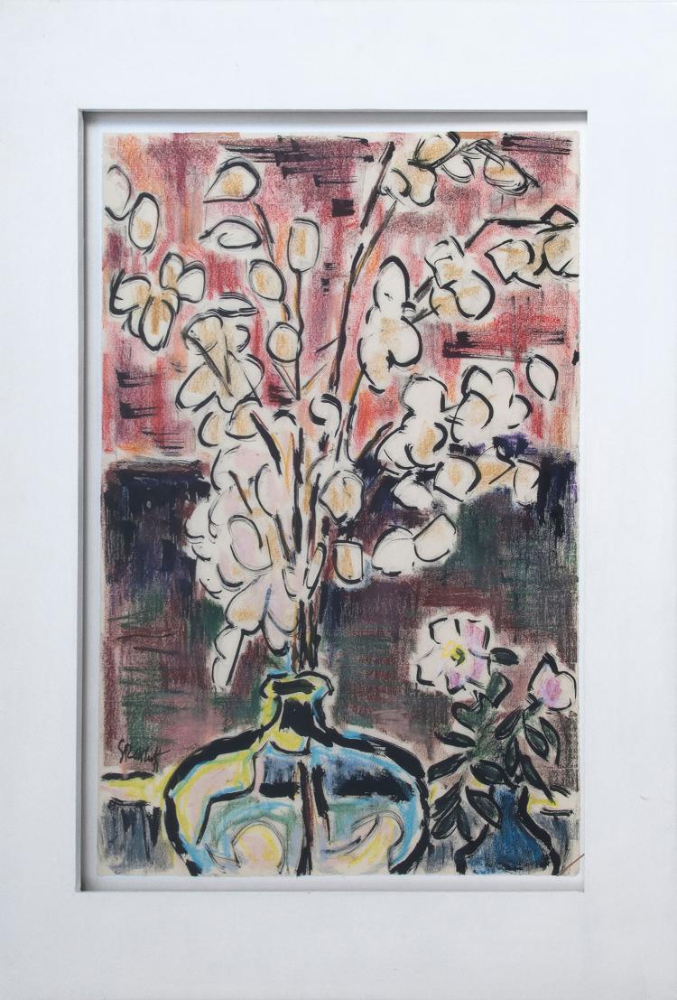 Bild 1 zu Objekt, 'Honesties in a vase', c1965, Karl Schmidt-Rottluff, 124B 91