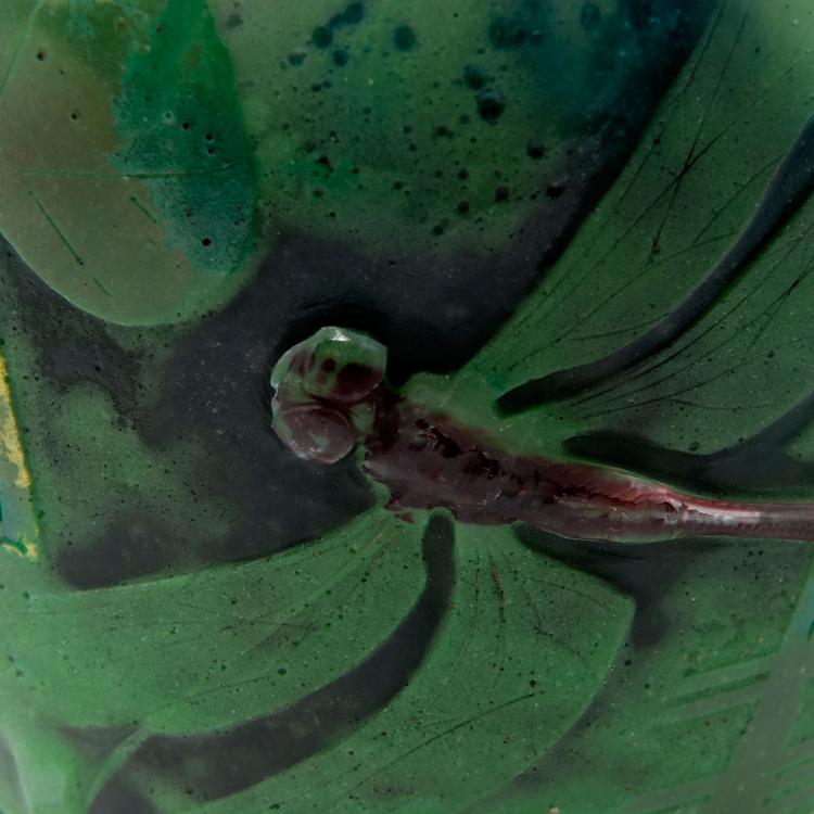 Bild 2 zu Objekt, 'Libellules et renoncules jaunes' vase, c1904, Henri Berg&eacute;, Daum Fr&egrave;res, Nancy, 123 22