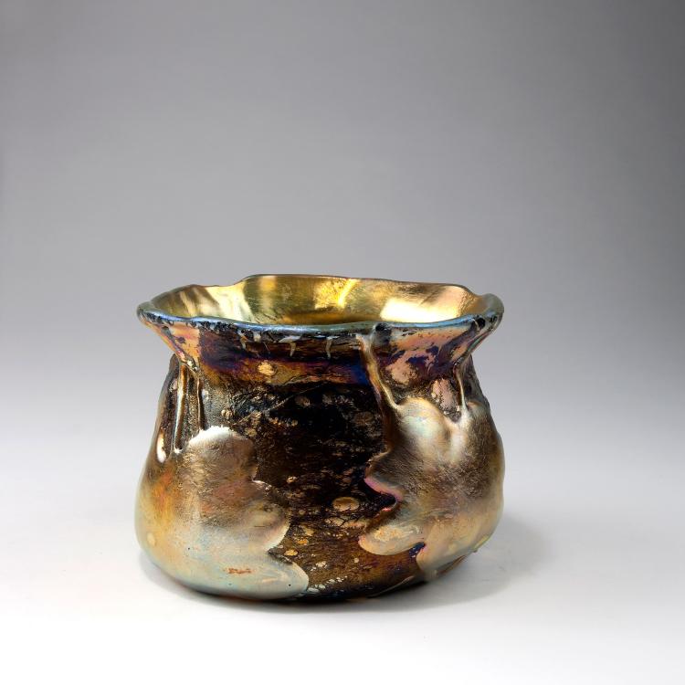 Bild 1 zu Objekt, 'Lava' vase, 1908, Tiffany, L. C., New York, 123 144
