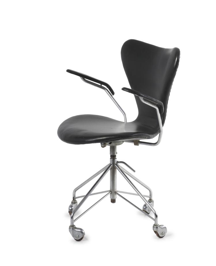 Hauptbild zu Objekt, '3217' office chair, 1955, Arne Jacobsen, Hansen, Fritz, Aller&ouml;d, 125A 20