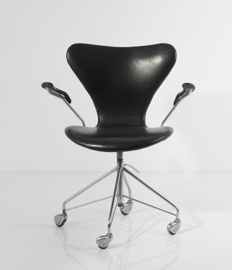 Bild 6 zu Objekt, '3217' office chair, 1955, Arne Jacobsen, Hansen, Fritz, Aller&ouml;d, 125A 20
