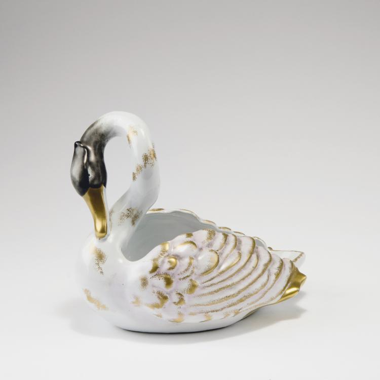 Hauptbild zu Objekt, 'Swan' jardiniere, c1880, Gall&eacute;, Emile, Nancy, 123 681