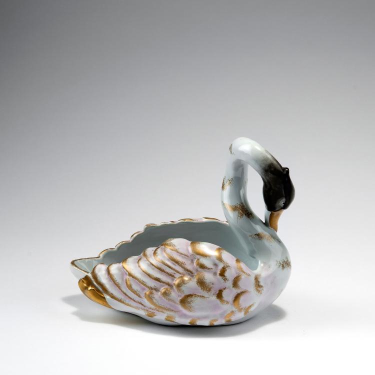 Bild 1 zu Objekt, 'Swan' jardiniere, c1880, Gall&eacute;, Emile, Nancy, 123 681