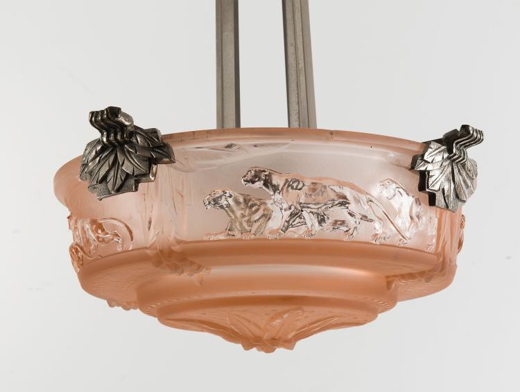 Bild 1 zu Objekt, Ceiling light, c1938, Muller Fr&egrave;res, Lun&eacute;ville, 123 409