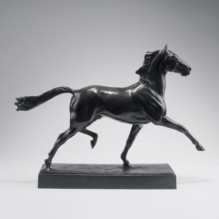 Hauptbild zu Objekt, Trotting horse, c1908, Albert Hinrich Hussmann, Hussmann, Albert Hinrich, 123 562