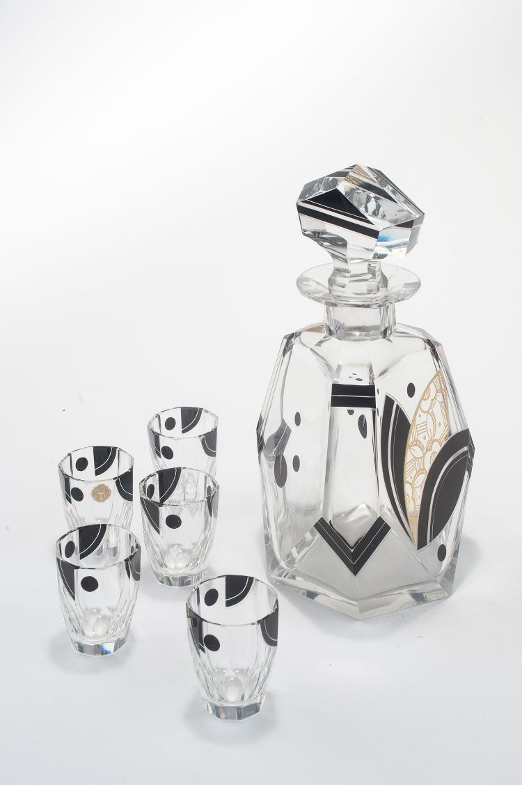 Bild 1 zu Objekt, Liquor carafe and five tumblers, c1925, Palda, Karel, Haida, 123 511