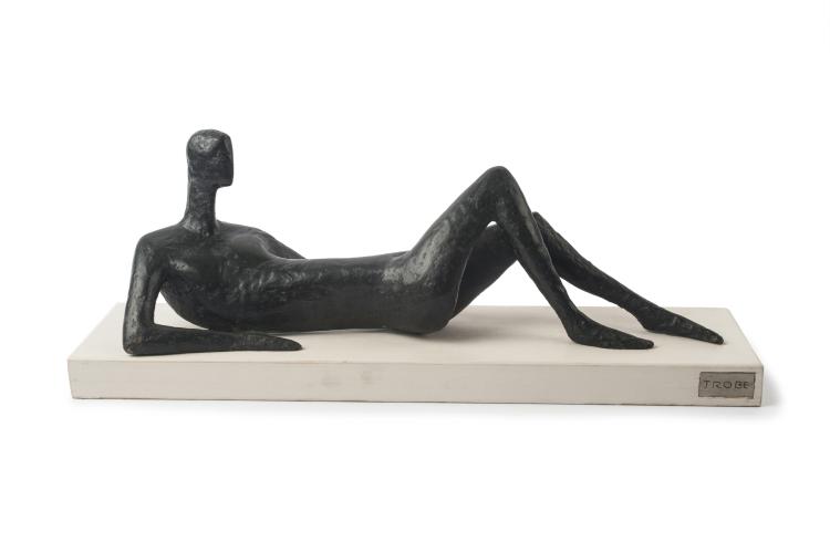 Hauptbild zu Objekt, 'Recling female nude', 1960s , Ruth Trobe, 127C 732