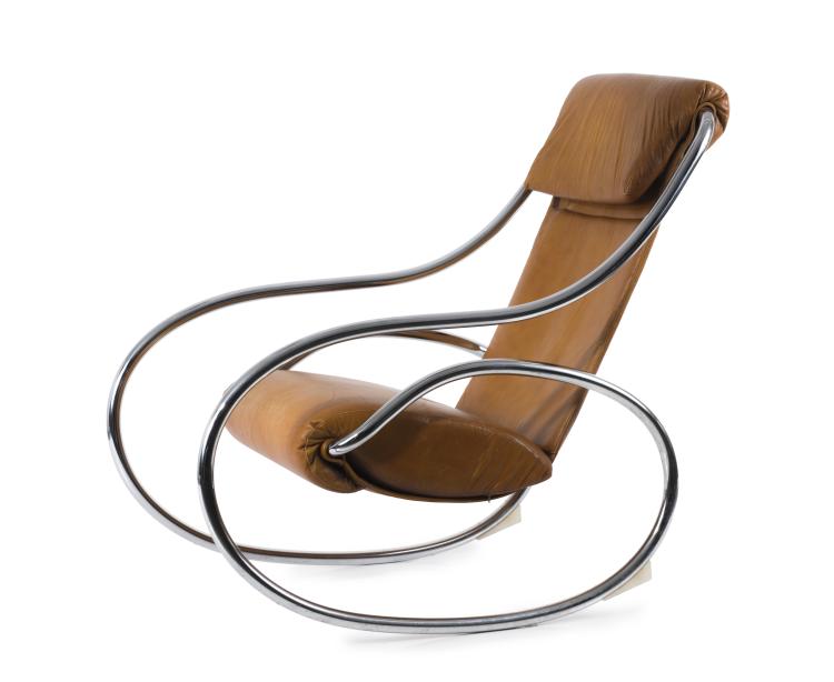 Hauptbild zu Objekt, Schaukelsessel, 1960er Jahre, Skandinavien, 125B 243