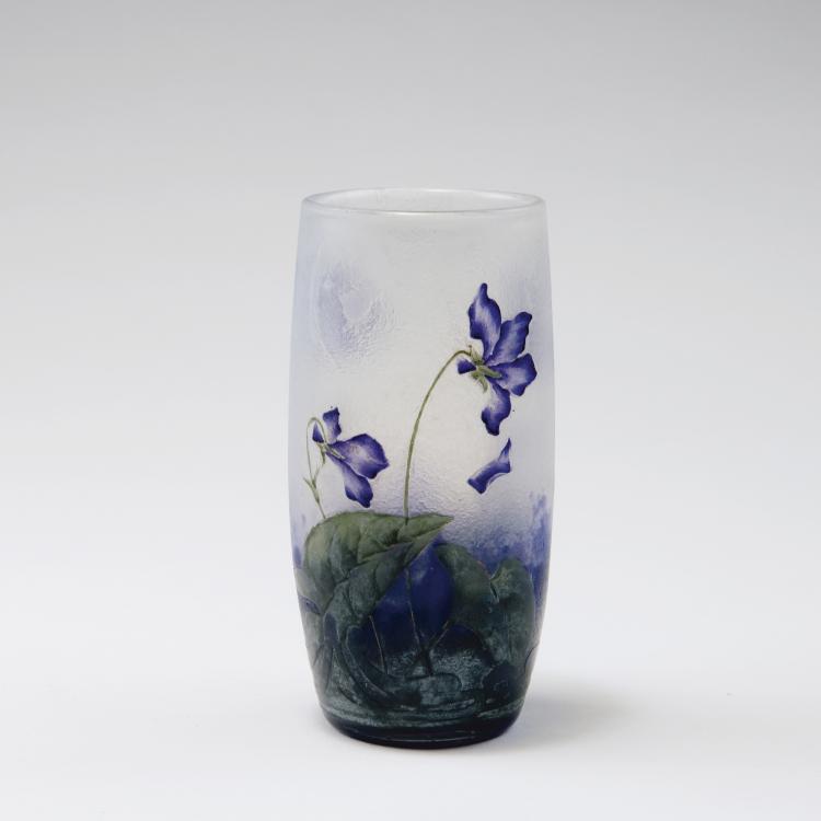 Hauptbild zu Objekt, 'Violettes' vase, c1910, Daum Fr&egrave;res, Nancy, 123 235