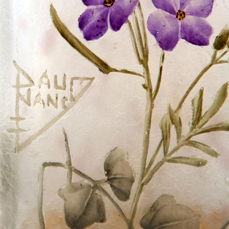 Bild 2 zu Objekt, Small 'Fleurs de lin' vase, c1905, Daum Fr&egrave;res, Nancy, 123 201