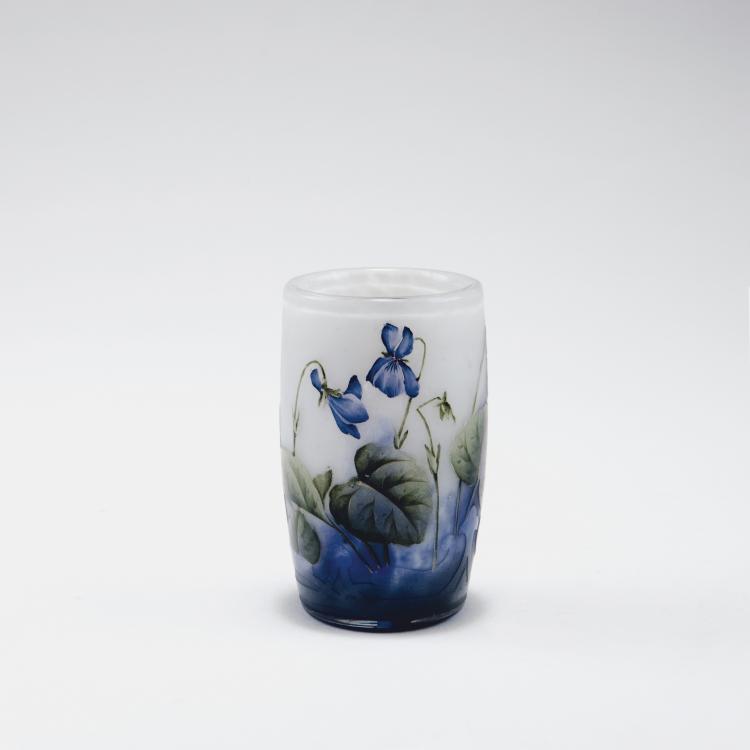 Hauptbild zu Objekt, Small 'Violettes' vase, c1910, Daum Fr&egrave;res, Nancy, 123 238