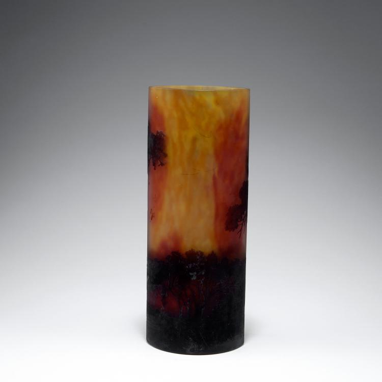 Bild 1 zu Objekt, 'Voiliers, soleil couchant' vase, 1910, Daum Fr&egrave;res, Nancy, 123 216