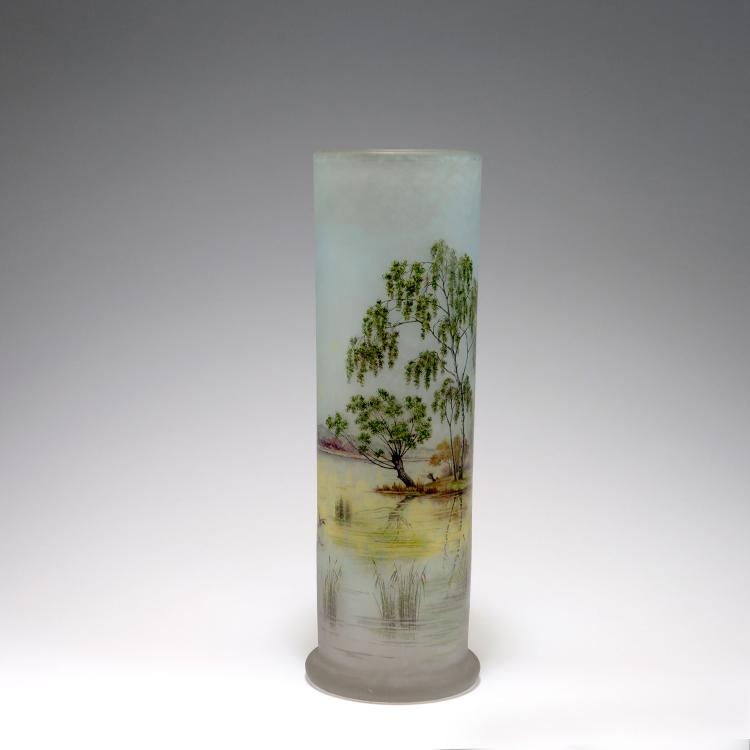 Bild 2 zu Objekt, 'Paysage lacustre' vase, c1905, Daum Fr&egrave;res, Nancy, 123 202