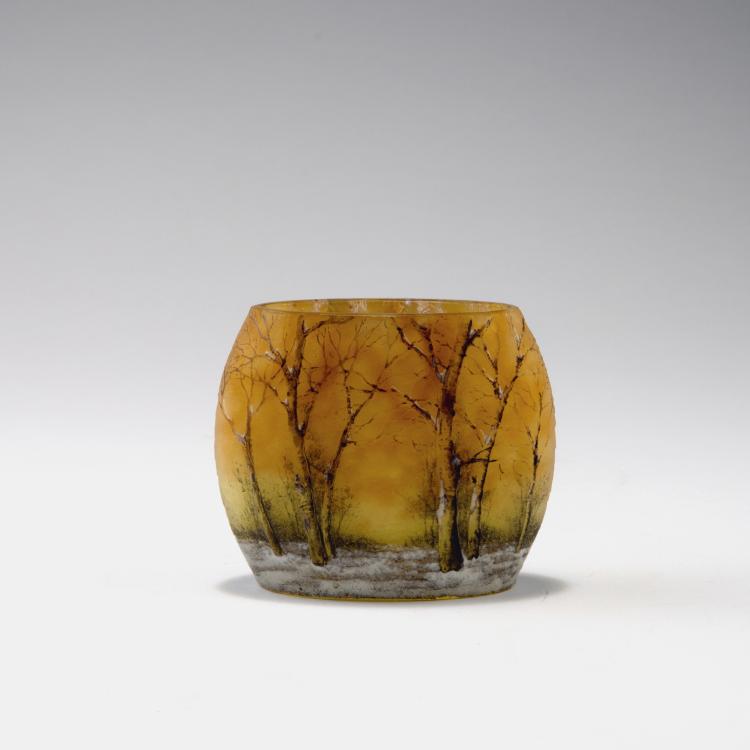 Hauptbild zu Objekt, 'Cr&eacute;puscule neige' or 'Paysage hiver' vase, c1906, Daum Fr&egrave;res, Nancy, 123 208