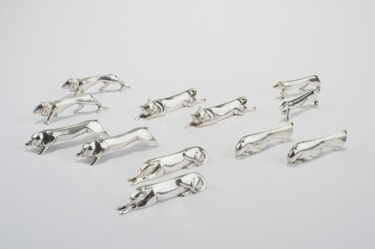 Hauptbild zu Objekt, Twelve knife rests, c1925, Christofle, Paris, 123 796