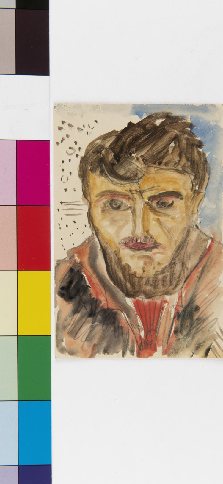 Hauptbild zu Objekt, Artist's postcard 'Portrait of a Gentleman', 1922, Franz Radziwill, 124B 41