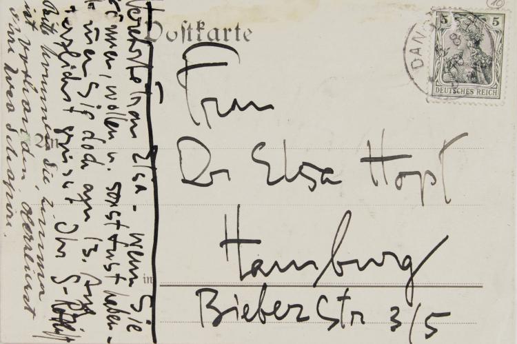 Bild 2 zu Objekt, Artist's postcard 'Grazing Horses', 1910, Karl Schmidt-Rottluff, 124B 53