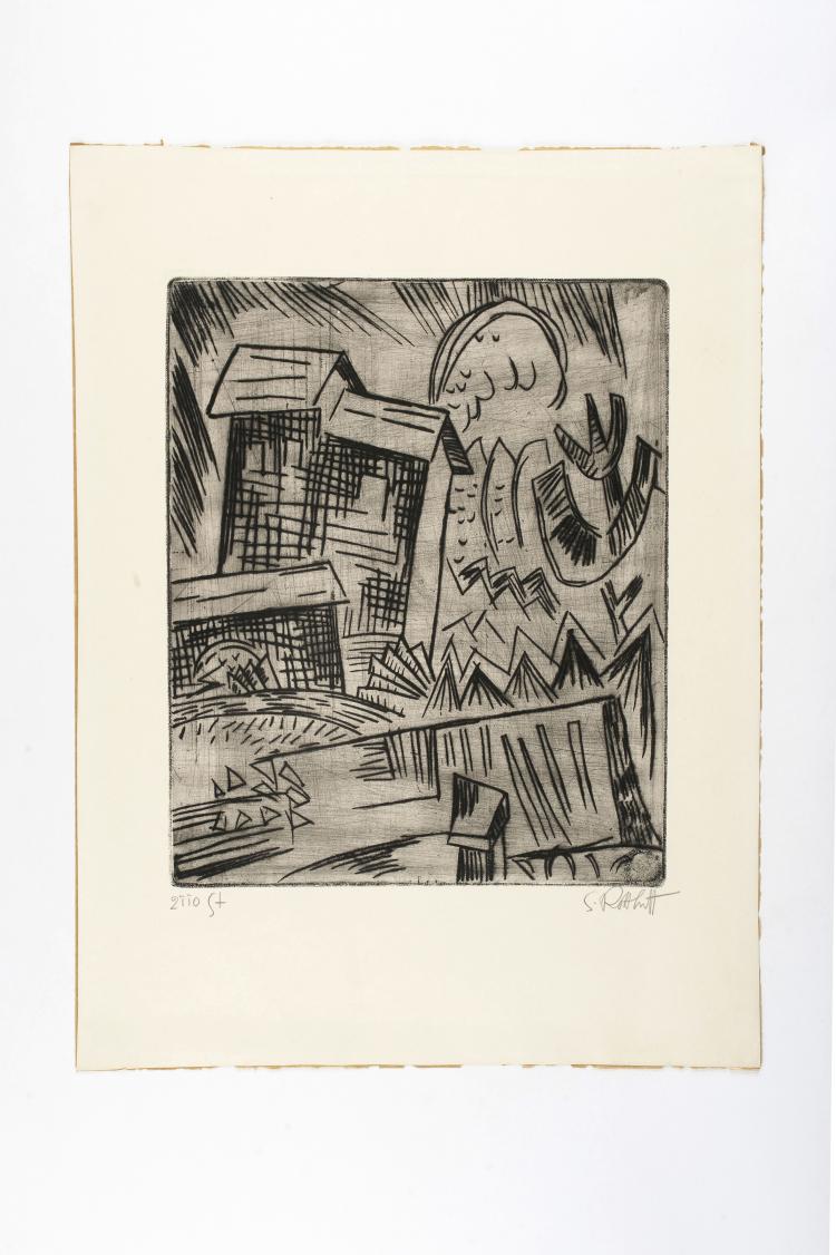 Hauptbild zu Objekt, 'Gardener's House', 1921, Karl Schmidt-Rottluff, 124B 86