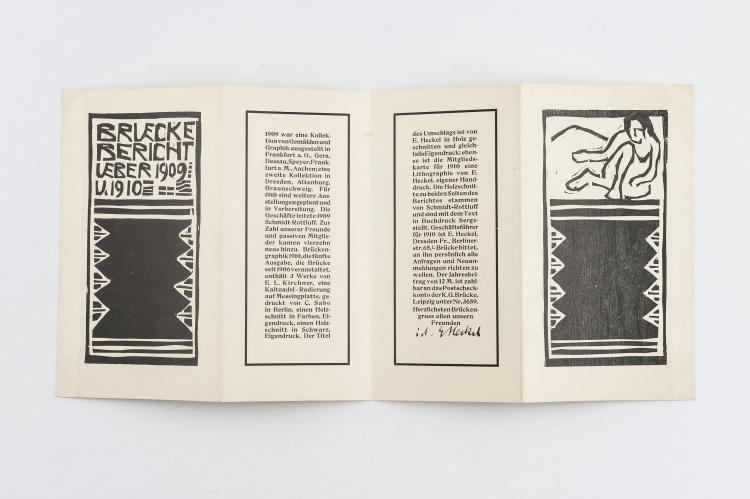 Bild 1 zu Objekt, 'Report of Br&uuml;cke 1909 and 1910', 1911, Karl Schmidt-Rottluff, 124B 57