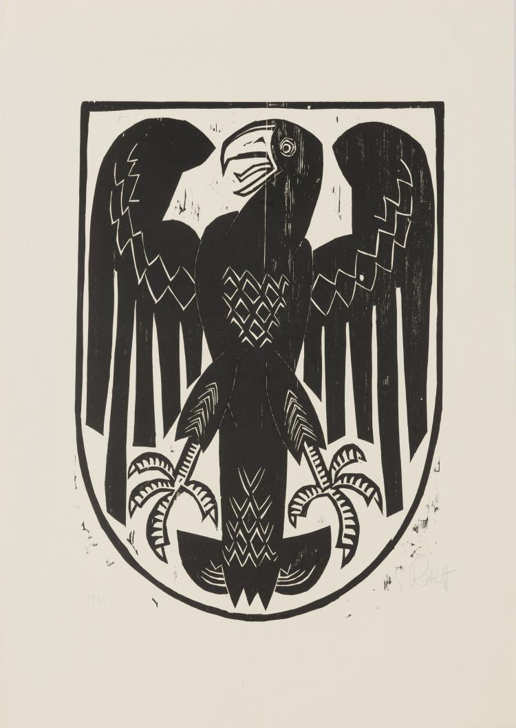 Hauptbild zu Objekt, 'National coat of arms', 1919, Karl Schmidt-Rottluff, 124B 77