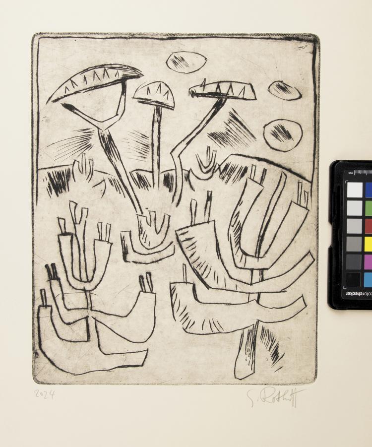 Hauptbild zu Objekt, 'Kiefernwald im Fr&uuml;hling', 1920, Karl Schmidt-Rottluff, 124B 82