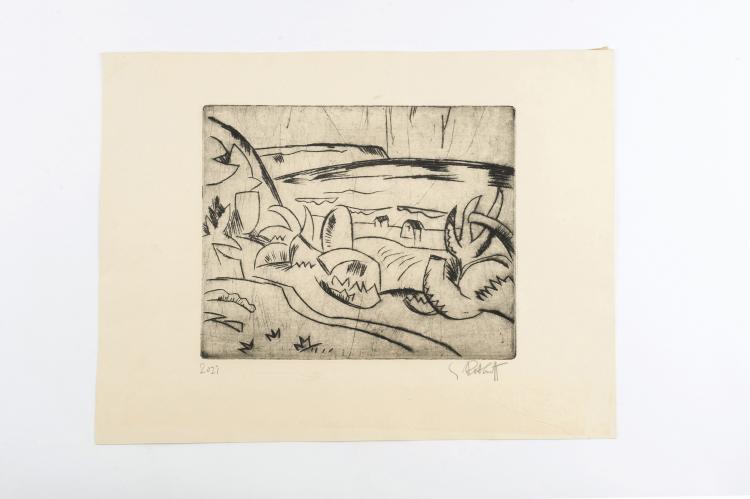 Hauptbild zu Objekt, 'Ostseek&uuml;ste', 1920, Karl Schmidt-Rottluff, 124B 84