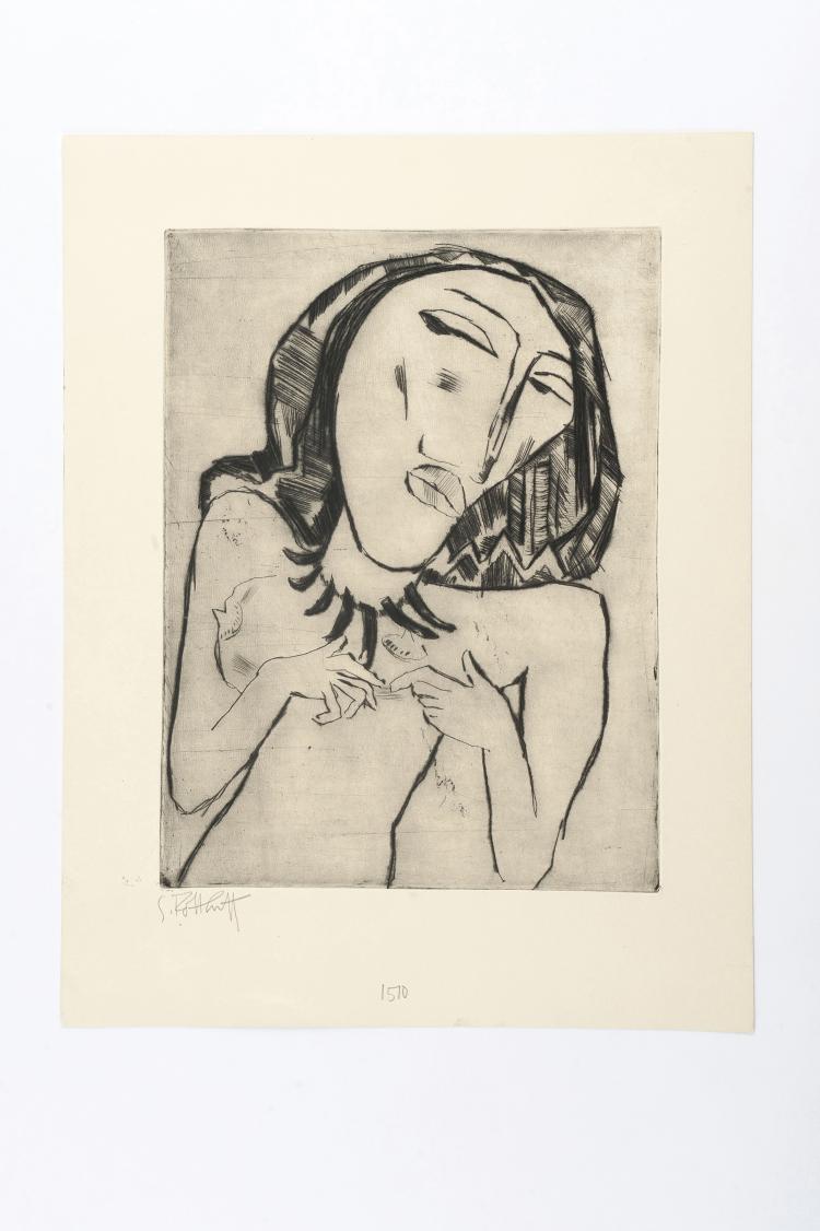 Hauptbild zu Objekt, 'Female Nude', 1915, Karl Schmidt-Rottluff, 124B 60