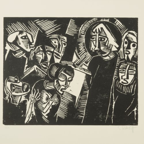 'Christus und die Ehebrecherin', 1918