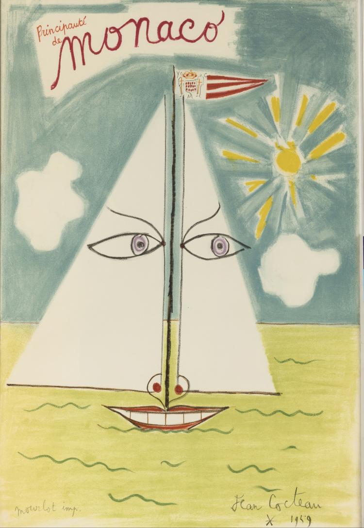 Hauptbild zu Objekt, 'Principaut&eacute; de Monaco', 1959, Jean Cocteau, 132A 2