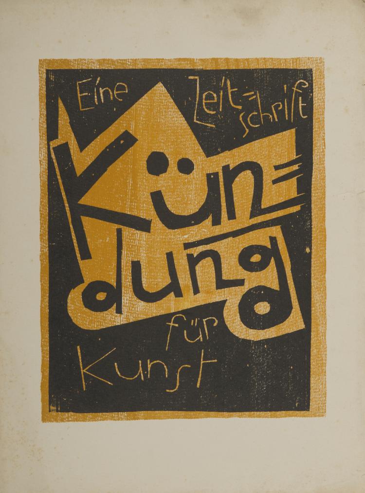 Hauptbild zu Objekt, 'K&uuml;ndung - Eine Zeitschrift f&uuml;r Kunst', 1. Folge, Heft 9 und 10, Sept. u. Oktober 1921 , Wilhelm Niemeyer, 124B 28