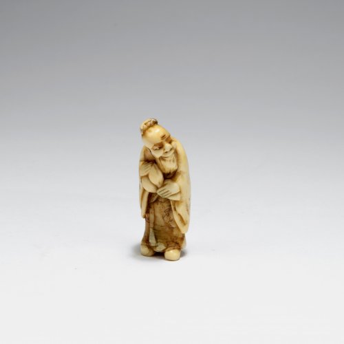 Netsuke. Greis mit Kalebassen