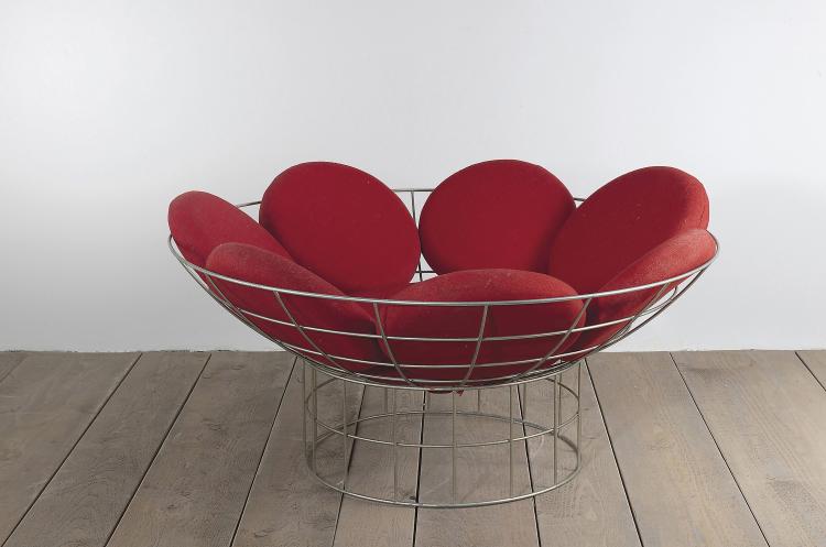 Hauptbild zu Objekt, 'Peacock' lounge chair, 1959/60, Verner Panton, Plus-linje, Kopenhagen, 125A 12