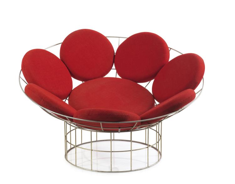 Bild 3 zu Objekt, 'Peacock' lounge chair, 1959/60, Verner Panton, Plus-linje, Kopenhagen, 125A 12
