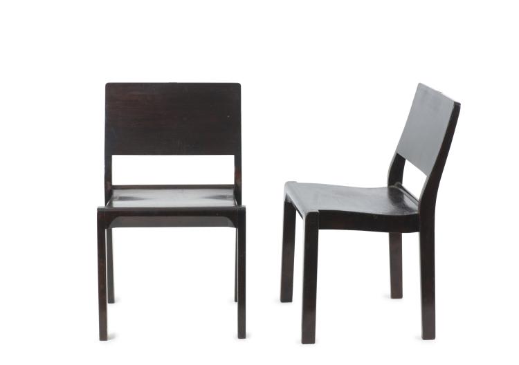 Hauptbild zu Objekt, Two '611' stacking chairs, 1929, Alvar Aalto, Artek, Helsinki, 125B 168