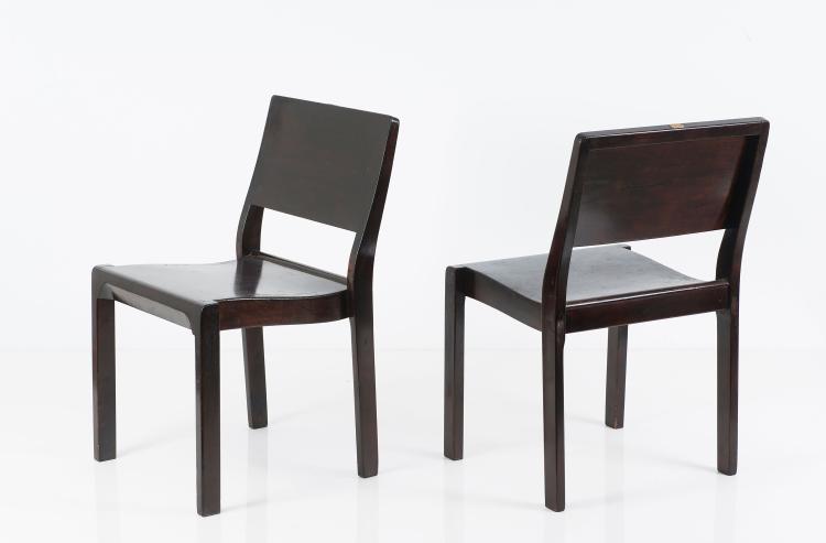 Bild 1 zu Objekt, Two '611' stacking chairs, 1929, Alvar Aalto, Artek, Helsinki, 125B 168