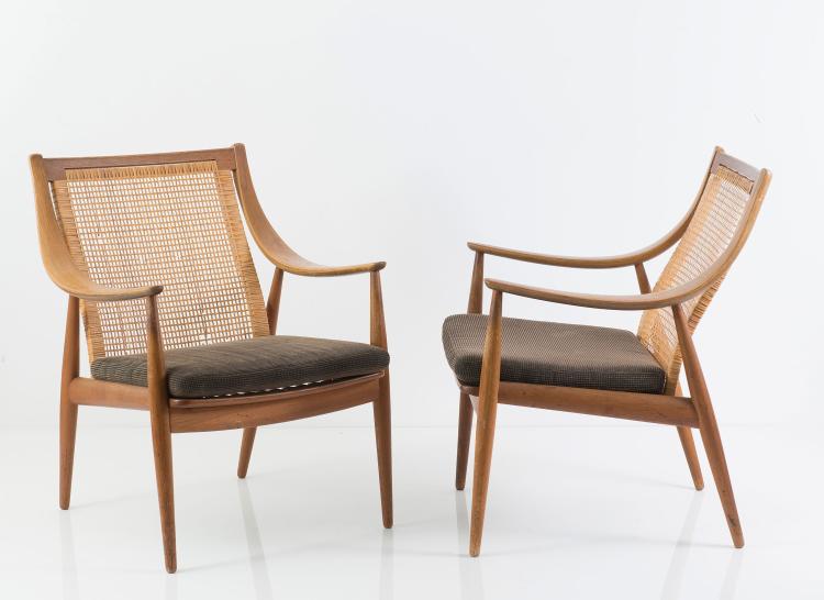 Bild 1 zu Objekt, Two 'fd-146' armchairs, 1956/57, Peter Hvidt, France & Daverkosen, Kopenhagen, 125A 17