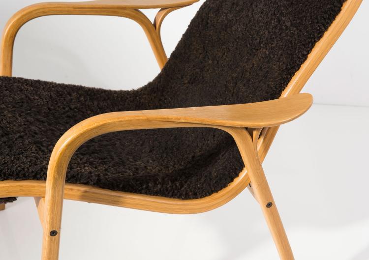 Bild 3 zu Objekt, 'Lamino' chair and ottoman, 1956, Yngve Ekstr&ouml;m, Swedese M&ouml;bler, Vaggaryd, 125B 216