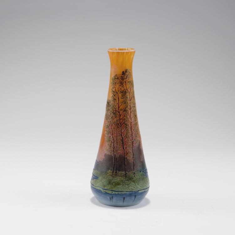 Hauptbild zu Objekt, 'Paysage lacustre' vase, 1910-15, Legras & Cie., Saint-Denis, 123 390