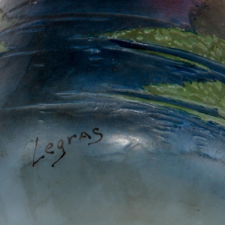 Bild 2 zu Objekt, 'Paysage lacustre' vase, 1910-15, Legras & Cie., Saint-Denis, 123 390