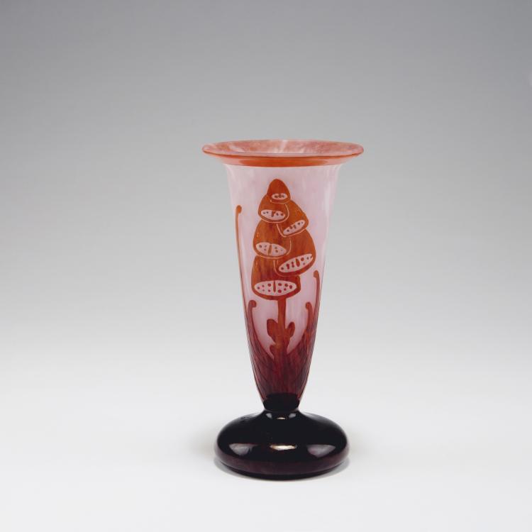 Hauptbild zu Objekt, 'Digitales' vase, 1924-27, Schneider, Epinay-sur-Seine, 123 431