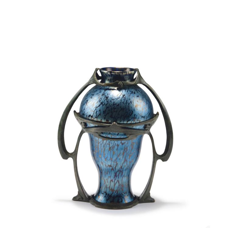 Hauptbild zu Objekt, Vase with mounting by Boudon & Kl&auml;hr, Paris, 1900, Franz Hofst&ouml;tter, L&ouml;tz Wwe., Klosterm&uuml;hle, 123 478