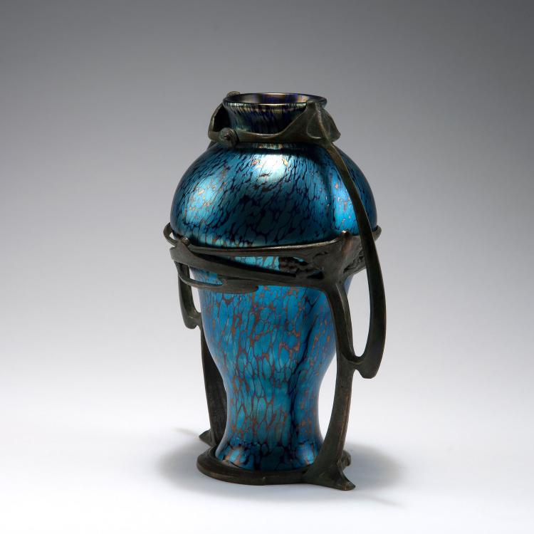 Bild 1 zu Objekt, Vase with mounting by Boudon & Kl&auml;hr, Paris, 1900, Franz Hofst&ouml;tter, L&ouml;tz Wwe., Klosterm&uuml;hle, 123 478