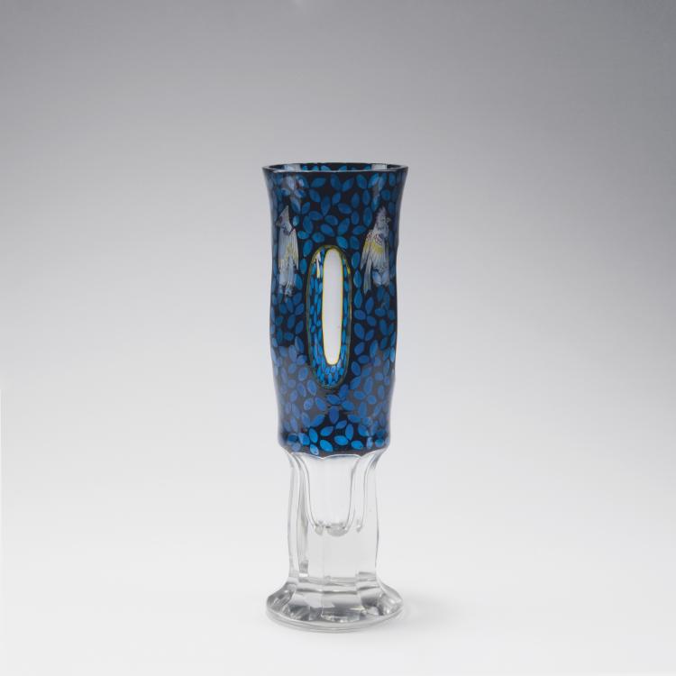 Hauptbild zu Objekt, 'Birds' vase, c1916, Karl Pohl, Haida, Glasfachschule, 123 461