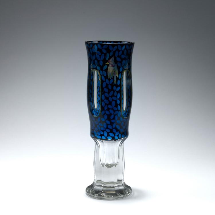 Bild 1 zu Objekt, 'Birds' vase, c1916, Karl Pohl, Haida, Glasfachschule, 123 461