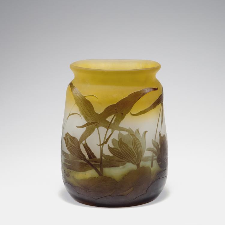 Hauptbild zu Objekt, 'N&eacute;nuphars et sagittaire' vase, 1906-14, Gall&eacute;, Emile, Nancy, 123 339